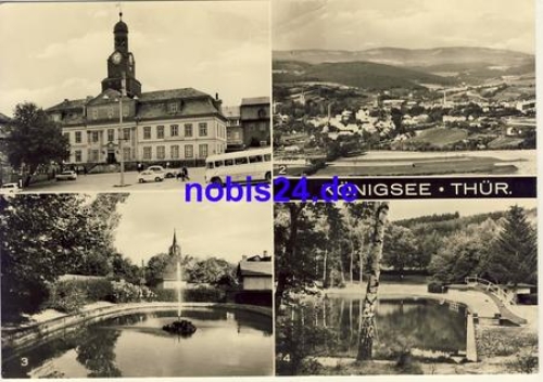 Königsee Thuringia Large picture postcard A5 used. 1970