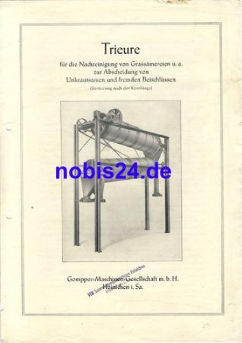 Gompper machines Hainichen advertising brochure