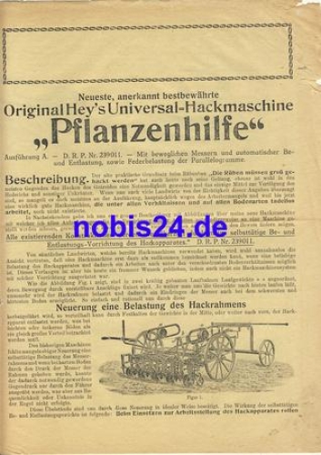 Heys Chopping Machine Agriculture Advertising Brochure