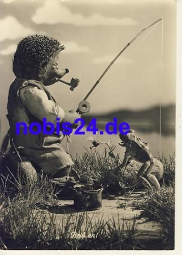 Mecki Hedgehog and Frog Fishing No. 16* ​​​​​​​Publisher Gunkel
