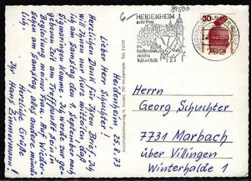 89500 Heidenheim Waldbad Theater o 25.8.1973