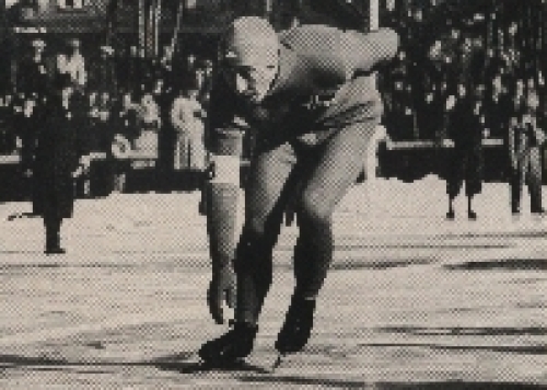 Olympic Games 1936 Ivar Ballangrud, winner of 500, 5000 and 10,000m run, collective picture, no AK