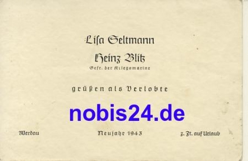 08412 Werdau engagement card *ca.1930