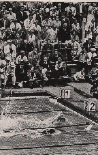 Olympic Games 1936 Jack Medica and Uto, freestyle swimming collective picture, no AK