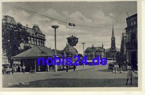 08280 Aue Markt Gondel *ca.1950