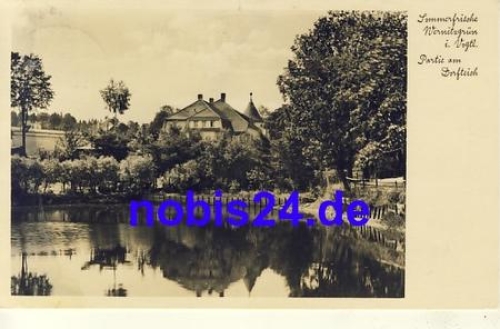 08258 Wernitzgrun Am Dorfteich o ca.1935