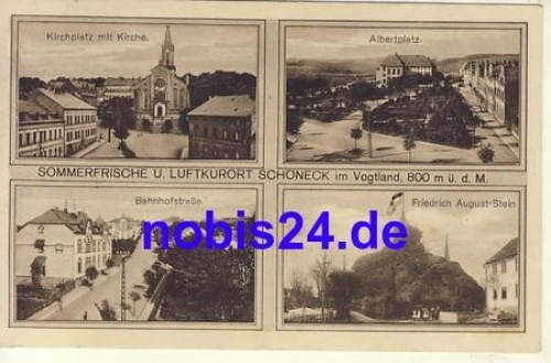 08261 Schoneck Vogtland Bahnhofstrasse o 1925