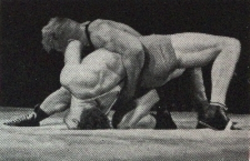 Olympic Games 1936 Palusalu, Olympic champion in wrestling, photo card, no AK