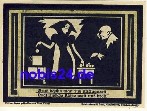08209 Auerbach emergency money 75 pfennigs 1921