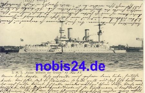 SMS Kaiser Wilhelm the Great Imperial German Navy o 1903