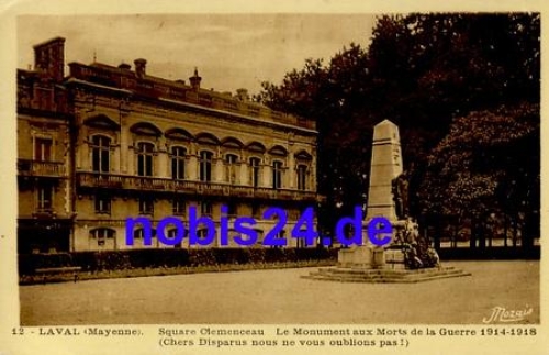 Laval Le Monument Département Mayenne *ca.1915