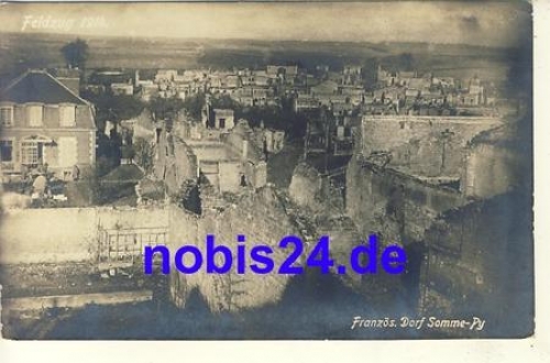 Somme Py destruction * circa 1916