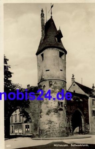 Mulhausen Bollwerkturm Elsass *ca.1915
