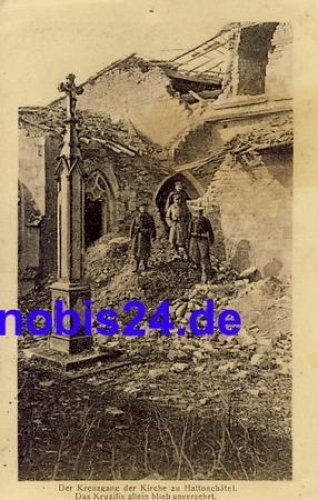 Hattonchatel Destruction WWI o 1915