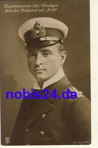 Lieutenant Commander Weddingen U-Boat Commander U9 *ca.1915