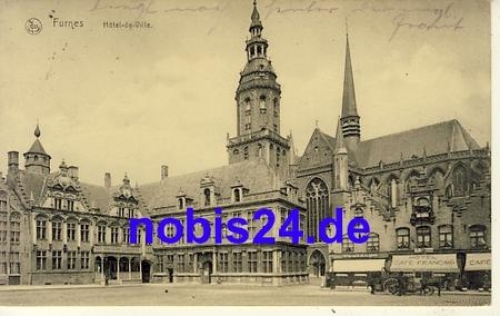 Furnes Hotel de Ville Westflandern o 1915