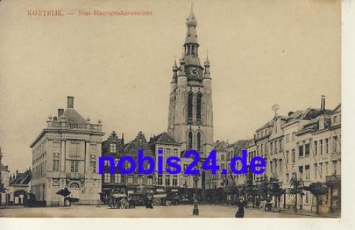 Kortrijk Sint Maertenskerktorens *ca.1915