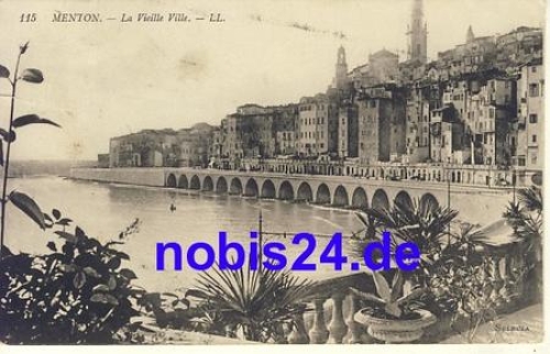 Menton La Vieille Ville o ca.1910