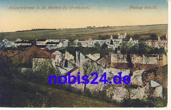ST. Marie a Py destroyed *ca.1915