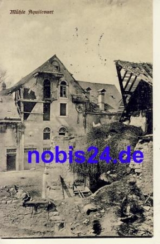 Aquilcourt destroyed mill o 1916
