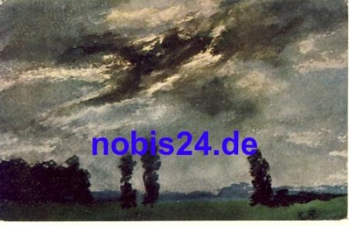 Ypres moon night artist card o 1916