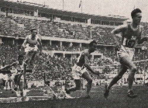 Olympic Games 1936, Dompert and Iso-Hollo, runners collective picture, no postcard