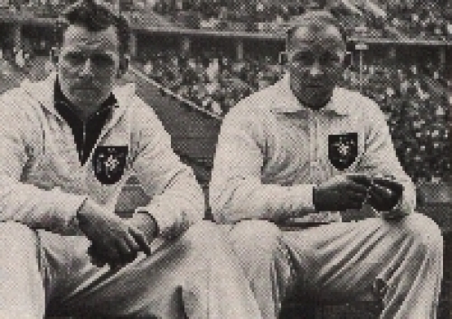 Olympic Games 1936, Karl Hein and Erwin Blask, athletes, discipline hammer throwing picture, no AK