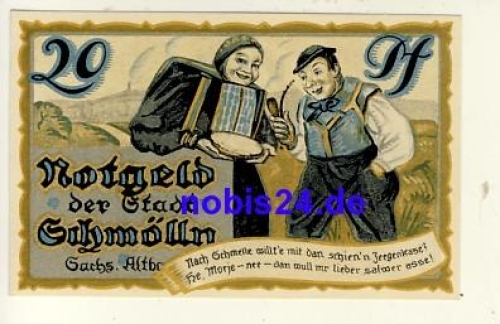 04626 Schmölln Notgeld 20 Pfennige um 1920