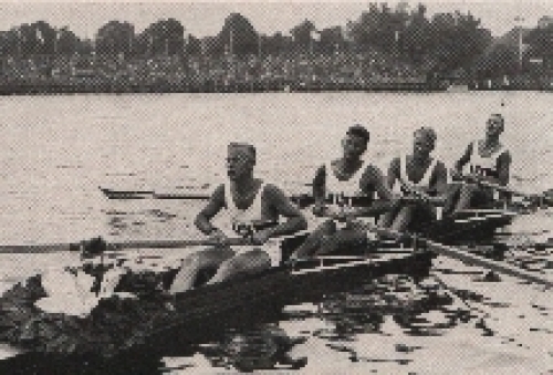Olympic Games 1936 Rowing Eckstein, Rome, Karl and Menne collective picture no postcard