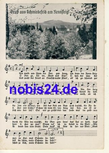Schmiedefeld am Rennsteig - song card *ca.1950