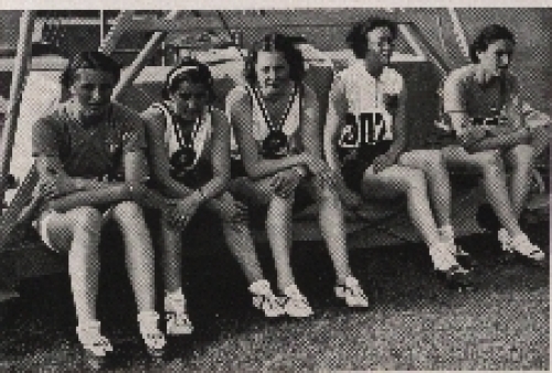 Olympische Spiele 1936,  Läuferinnen des 80m-Hürdenlaufes