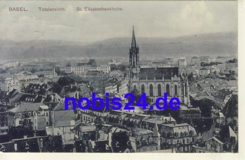 Basel Elisabethenkirche o 1907