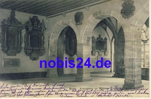 Basel Kreuzgang Munster o 1903