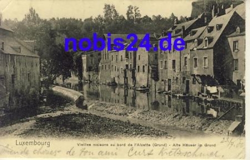 LUXEMBOURG - Alte Häuser o 1906