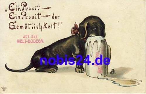 Dackel Bier schmeckt ! o ca.1920