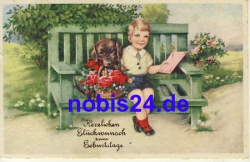 Dackel Geburtstag o ca.1950