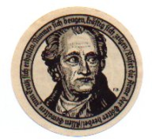 06648 Eckartsberga Städtenotgeld Nimmer sich beugen ... , 50 Pfennige 1921