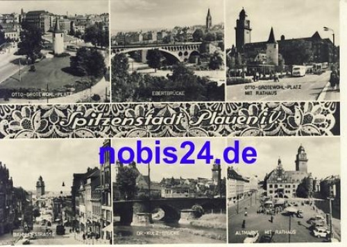 08500 Plauen Vogtland  Ebert brücke Altmarkt *ca.1967