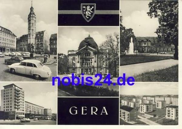 Gera new buildings car Wartburg 311*approx. 1966