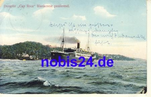 Hamburg South American Steamship Company HSDG deep-sea steamer "Cap Roca" o 1928