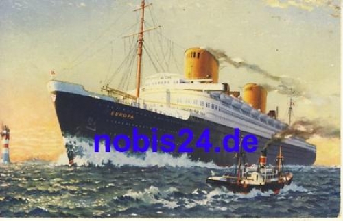 Express steamer Europe * around 1920