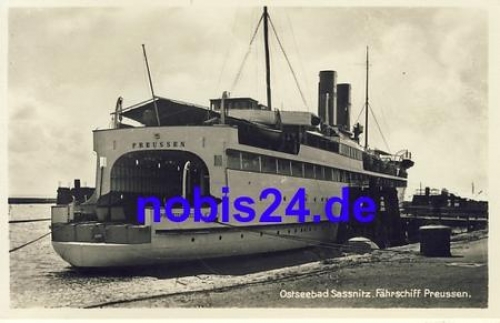 Fährschiff "Preussen" in Sassnitz *ca.1940