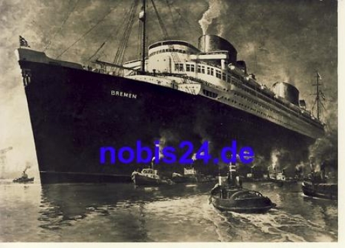 Lloyd steamship "Bremen" * around 1950