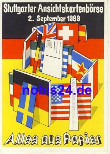 Stuttgart Ansichtskartenbörse  1989