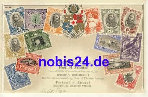 Togo coat of arms stamp card o 1925