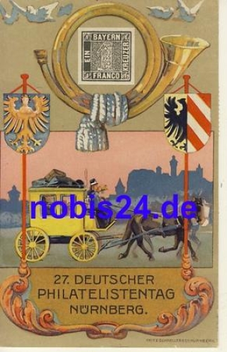 Philatelic Day Nuremberg postal stationery o 1921