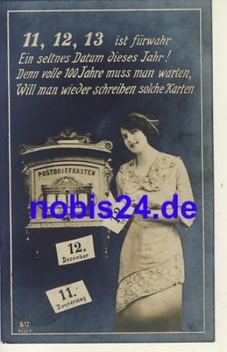 Dresden letterbox post date o 11.12.1913
