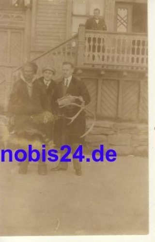 Jäger  mit Geweihen NORWEGEN  *ca.1910