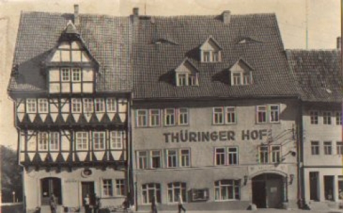 06567 Bad Frankenhausen pharmacy and HOG Thueringer Hof o approx. 1960