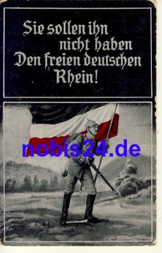 1.Weltkrieg deutscher Soldat mit Fahne *ca.1915